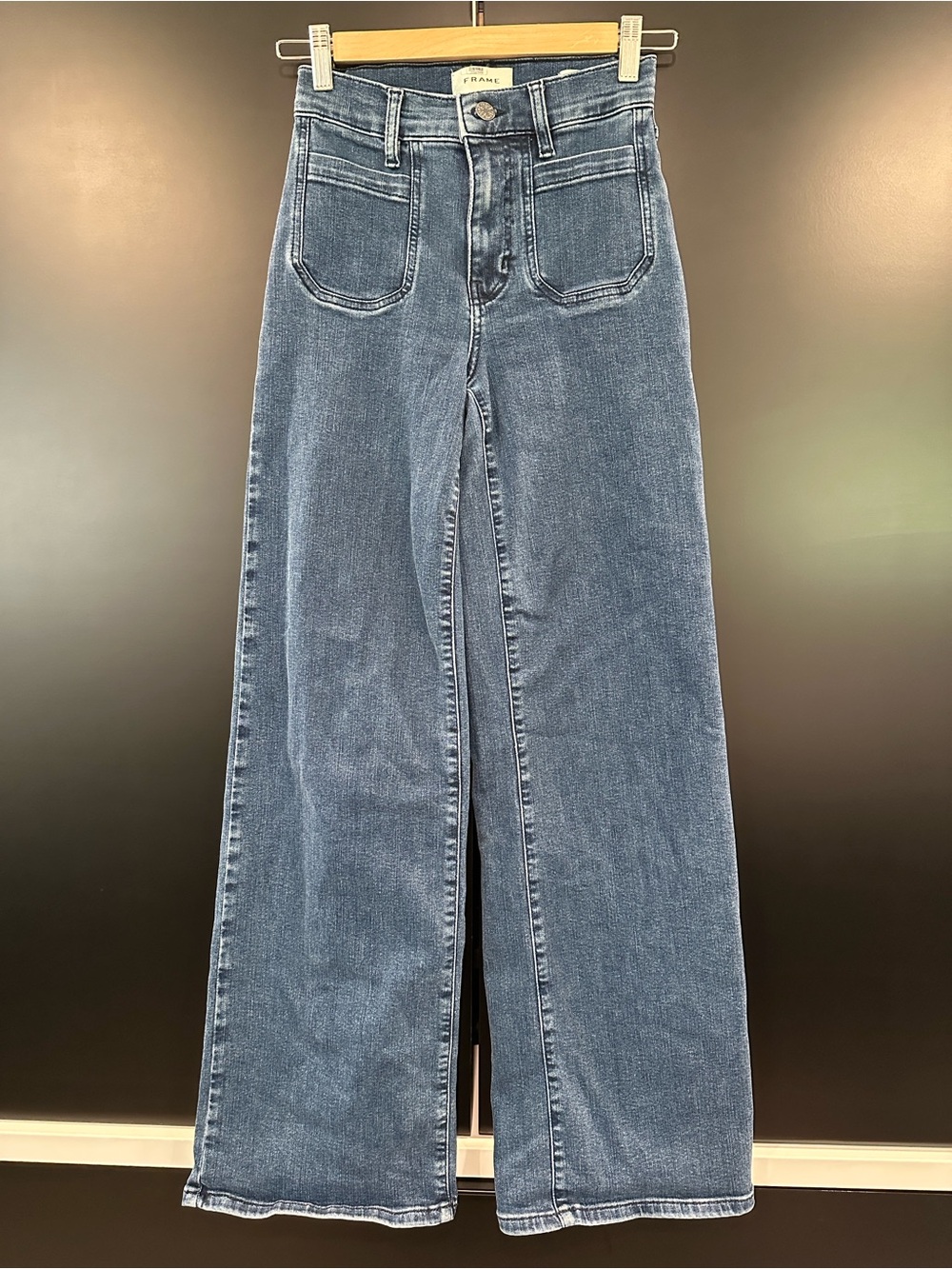 Frame Denim Le Slim Palazzo Modernist Pocket Jeans - Picture 4 of 10